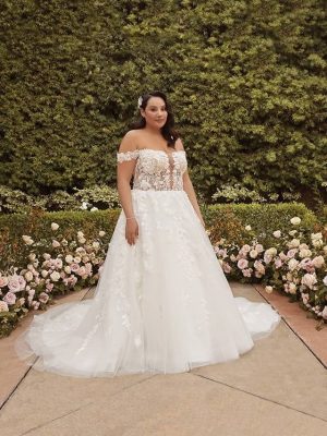 Casablanca Eliana A Line Designer wedding dresses San Diego