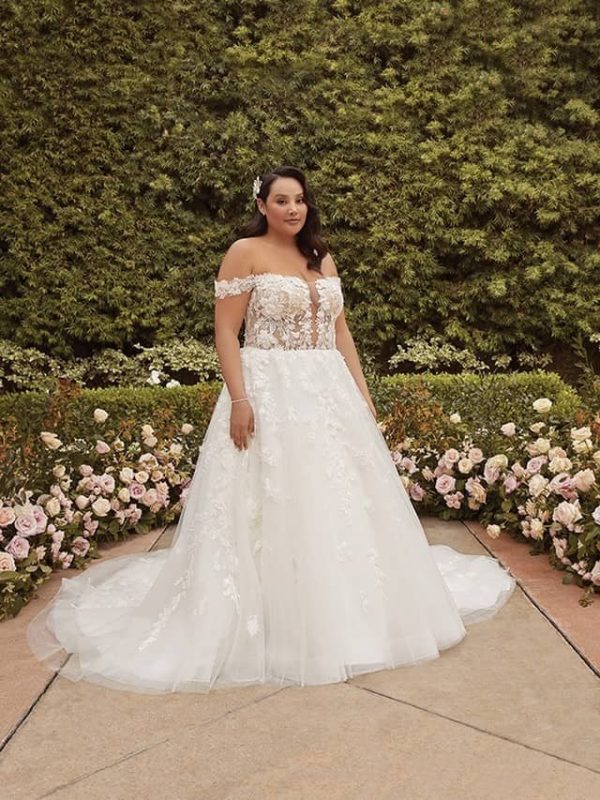 Casablanca Eliana A Line Designer wedding dresses San Diego
