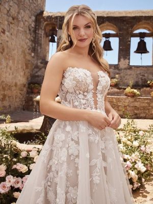 Casablanca Eliana A Line Southern California bridal shop 1
