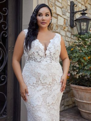 Casablanca Elisha Fit and Flare Couture wedding dresses USA
