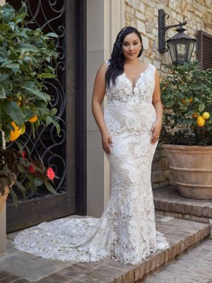 Casablanca Elisha Fit and Flare Southern California bridal shop 1