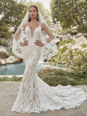 Casablanca Francesca Fit and Flare San Diego bridal fashion