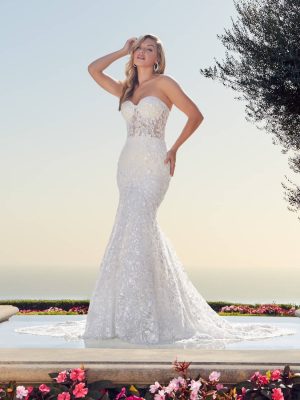 Casablanca Jocelyn Fit and Flare Wedding Dress