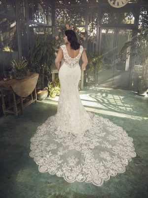 Casablanca Justine Fit and Flare Bridal gown shopping San Diego