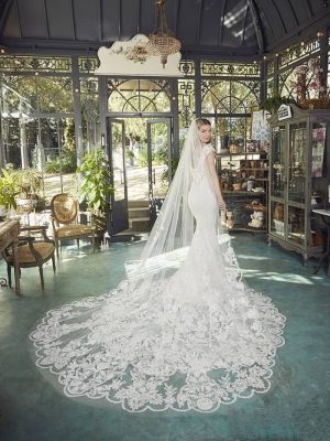 Casablanca Justine Fit and Flare Wedding gown alterations San Diego