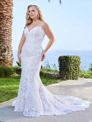 Casablanca Keaton Fit and Flare Made to order wedding gowns