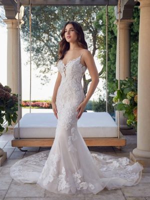 Casablanca Kimberly Fit and Flare Wedding dress shop near me