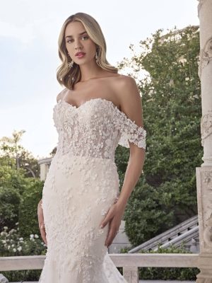 Casablanca Kitty Fit and Flare Wedding gown alterations San Diego
