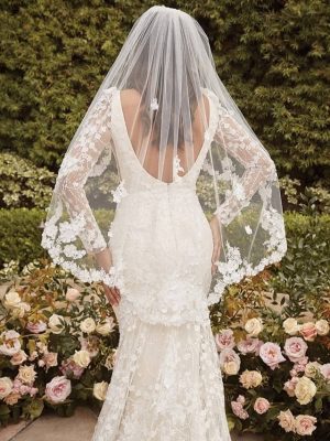Casablanca Lauren Fit and Flare Custom wedding dresses near me