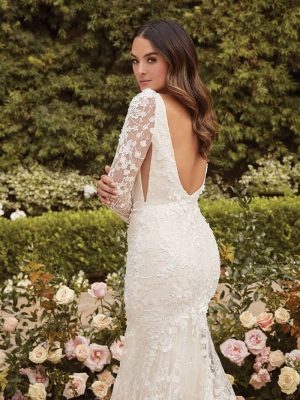 Casablanca Lauren Fit and Flare Luxury wedding gowns San Diego
