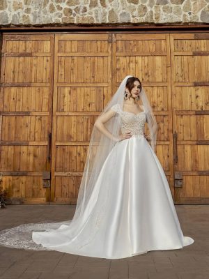 Casablanca London A Line Affordable bridal gowns online