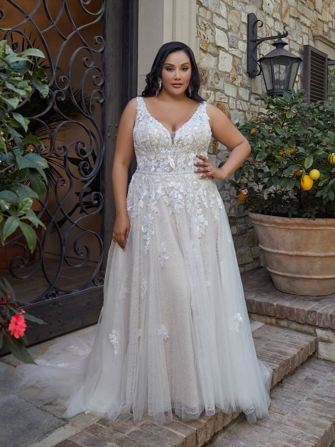 Casablanca Lucy A Line Designer wedding dresses San Diego