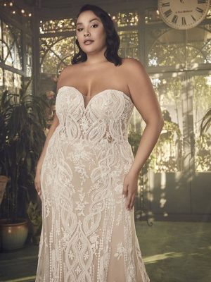Casablanca Maddy Fit and Flare Beach wedding gowns for destination weddings