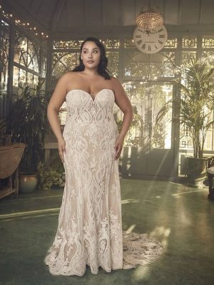 Casablanca Maddy Fit and Flare Ethereal wedding dresses for outdoor weddings