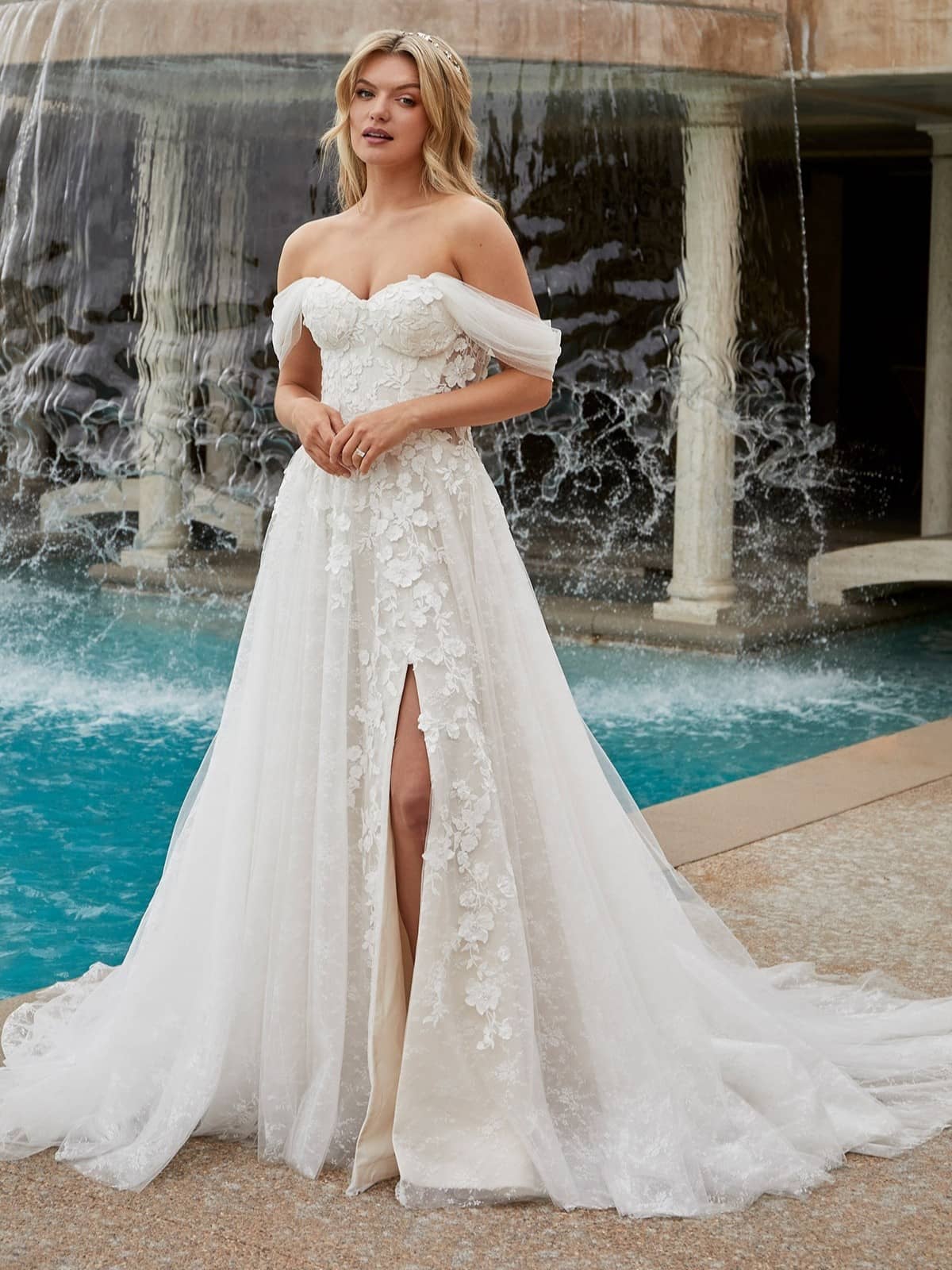 Casablanca Mae A Line Affordable wedding dresses San Diego