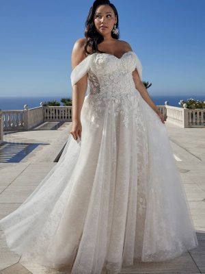 Casablanca Mae A Line Designer wedding gowns for sale