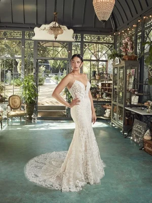 Casablanca Nicole Fit and Flare Elegant wedding dresses for brides