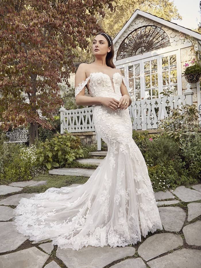 Casablanca Palmer Fit and Flare Custom wedding dresses San Diego