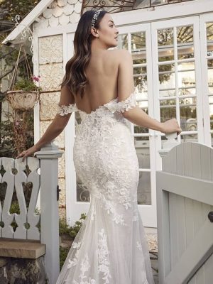 Casablanca Palmer Fit and Flare Designer wedding dresses San Diego