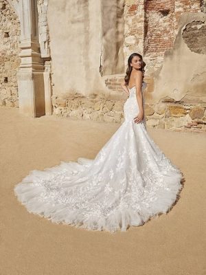Casablanca Paulina Fit and Flare Handmade wedding dresses USA