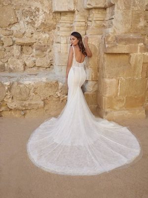 Casablanca Perla Fit and Flare Luxury wedding gowns San Diego