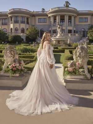 Casablanca Petal A line Custom wedding dresses near me