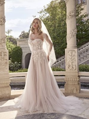 Casablanca Petal A line Designer wedding gowns for sale