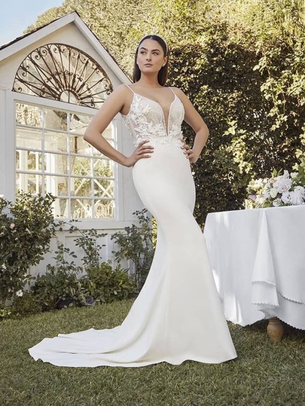 Casablanca Shay Fit and Flare Best bridal shop in San Diego