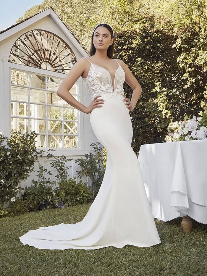 Casablanca Shay Fit and Flare Best bridal shop in San Diego