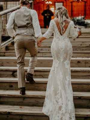 Casablanca Zola Fit and Flare Online bridal gown shopping