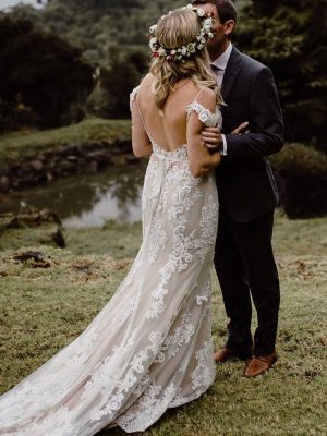 Casablanca Zola Fit and Flare Southern California bridal shop