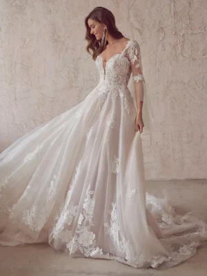 Maggie Sottero Britney A Line Beach wedding dresses San Diego