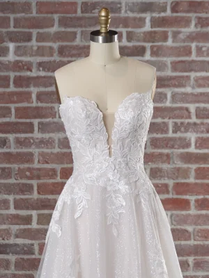 Maggie Sottero Britney A Line Bespoke wedding dresses worldwide