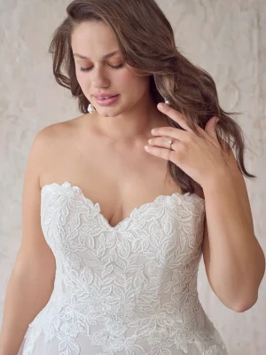 Maggie Sottero Britney A Line Ethereal wedding dresses for outdoor weddings