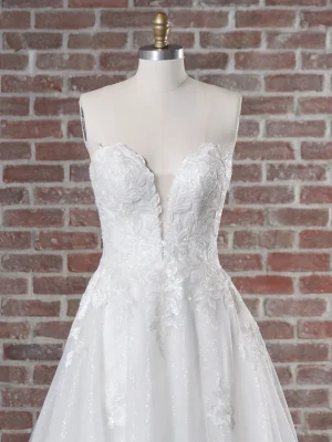 Maggie Sottero Britney A Line Handmade wedding dresses USA