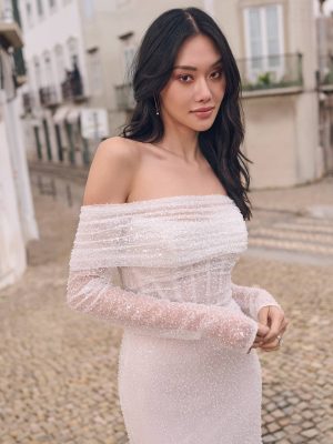 Maggie Sottero Drew Fit and Flare Beach wedding gowns for destination weddings