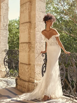 Maggie Sottero Edison Ethereal wedding dresses for outdoor weddings 1