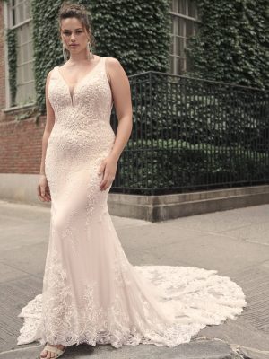 Maggie Sottero Estella Sheath Vintage wedding dress collection