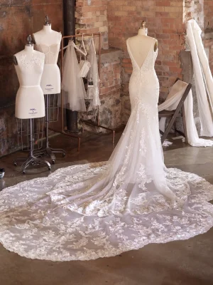 Maggie Sottero Fontaine Ethereal wedding dresses for outdoor weddings