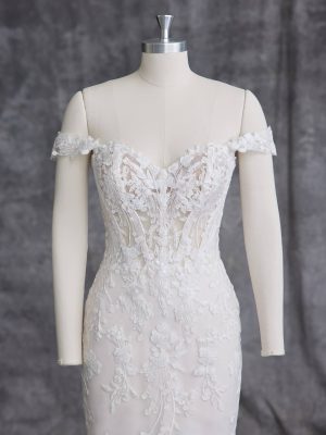 Maggie Sottero Harlem Lane Sheath Custom wedding dresses San Diego