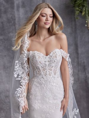 Maggie Sottero Harlem Lane Sheath Top rated wedding dress store San Diego