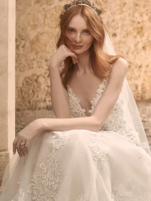 Maggie Sottero Johanna Ethereal wedding dresses for outdoor weddings 1