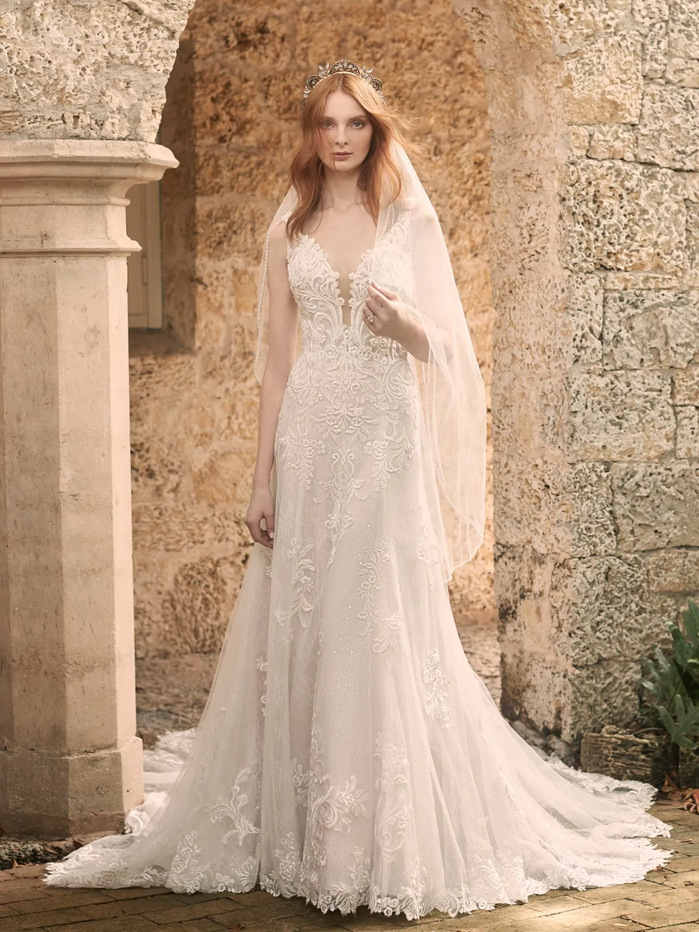 Maggie Sottero Johanna Ethereal wedding dresses for outdoor weddings