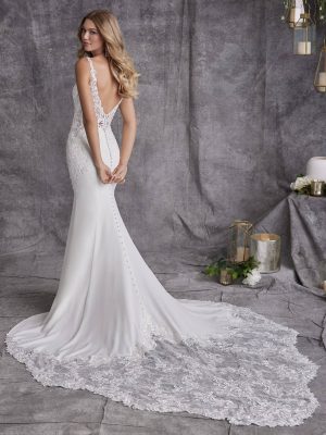 Maggie Sottero Johanna Lane Sheath Romantic lace wedding dresses 1