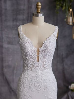 Maggie Sottero Johanna Lane Sheath Wedding gown alterations San Diego