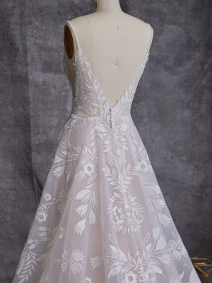 Maggie Sottero Keisha A Line Wedding gown alterations San Diego
