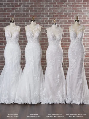 Maggie Sottero Kern Fit and Flare Modern minimalist wedding dresses 1