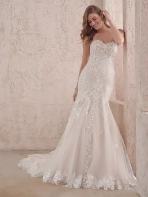 Maggie Sottero Lennon Fit and Flare Custom wedding dresses San Diego