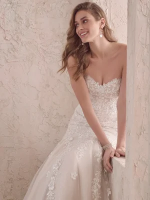 Maggie Sottero Lennon Fit and Flare Designer wedding dresses San Diego 1