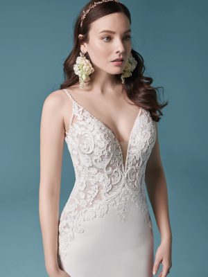 Maggie Sottero Nikki Ethereal wedding dresses for outdoor weddings 1
